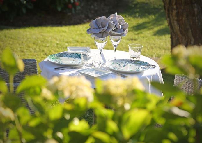 garden of the Hotel Le Bellevue, Villerville - Bellevue Hotel