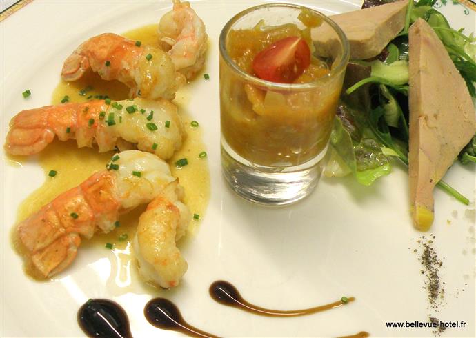 Cuisine maison et locavore, restaurant Villerville - Bellevue Hotel