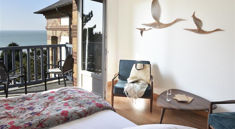 Sea view rooms in Honfleur, Deauville and Trouville - Bellevue Hotel